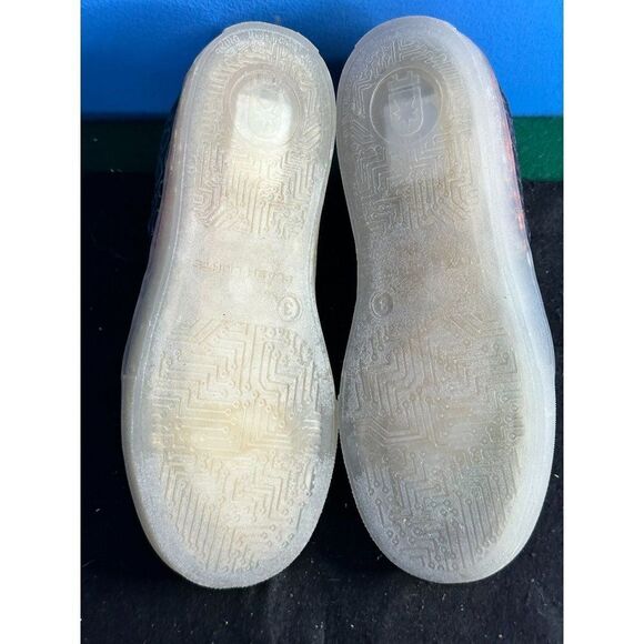 Flash Lights Black/Pink Rechargeable LED Sneakers Size 3 - Picture 4 of 4